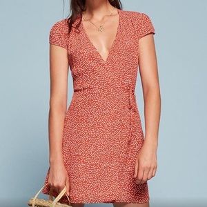 Reformation Red Floral Mini Dress